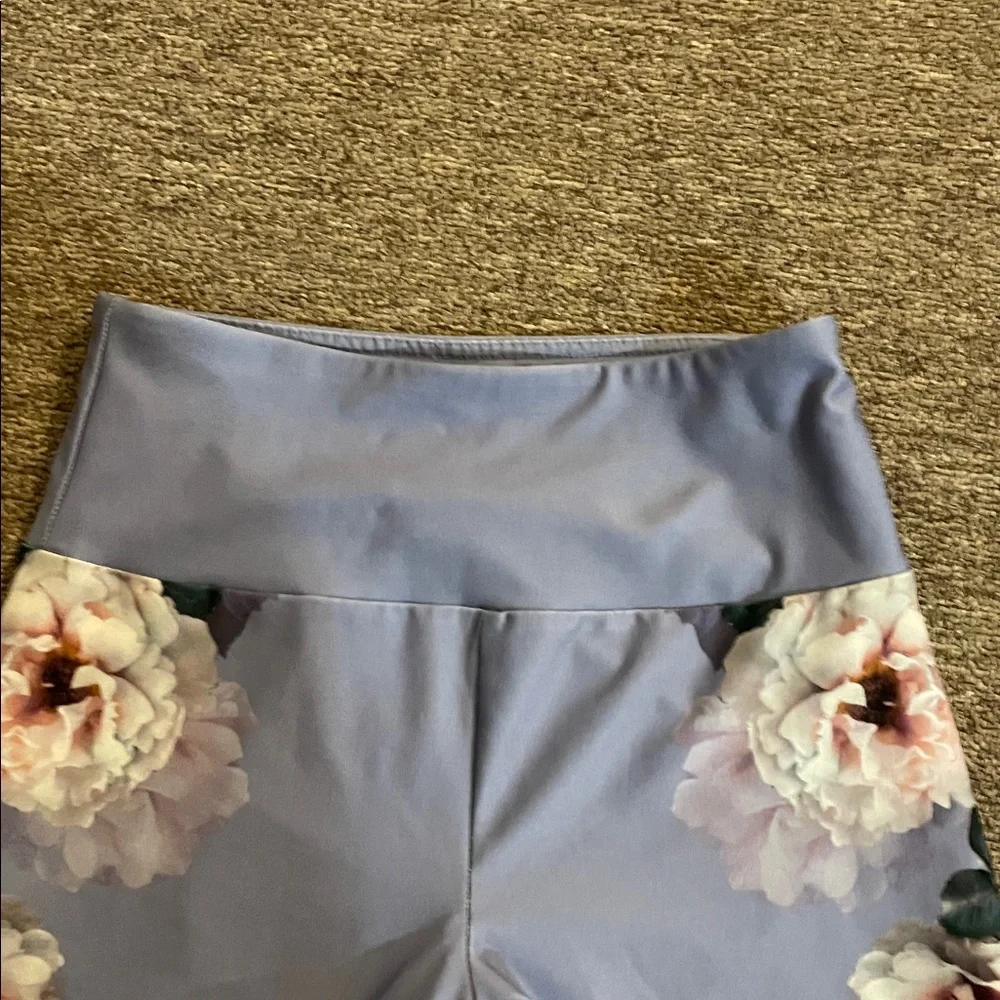 Floral Print Leggings yoga pants XS - Picture 6 of 7
